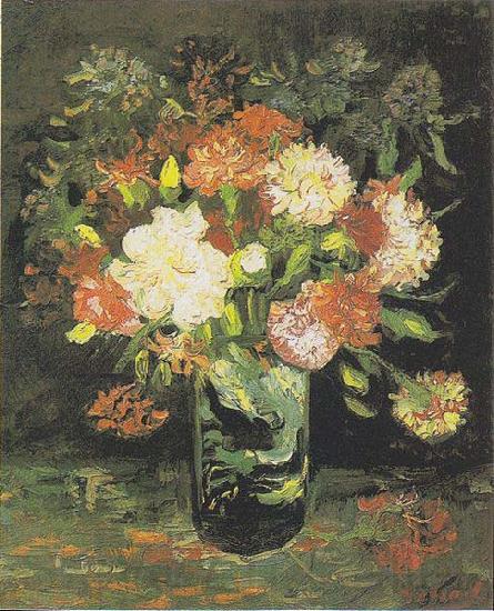 Vincent Van Gogh Vase with Carnations Spain oil painting art